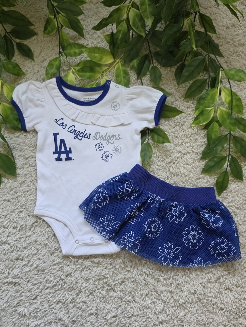 Baby Girl Dodgers Outfit (6-9 Months)